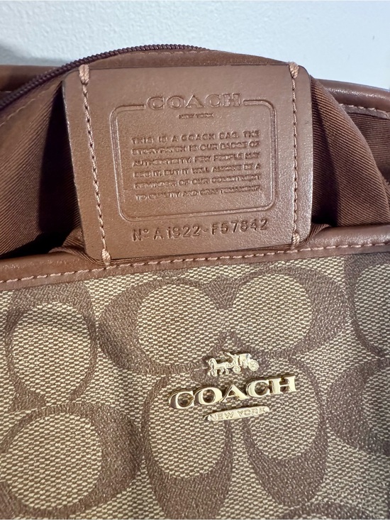 Coach Handbags - Coach Drawstring Carryall in Signature Canvas